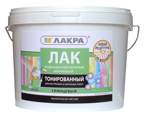 Лак в/д тонированный Бесцветный 0,9 кг