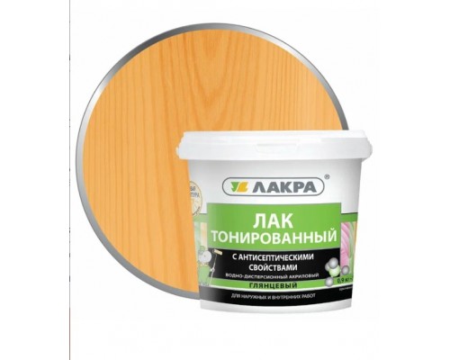 Лак в/д тонированный Орегон 0,9 кг