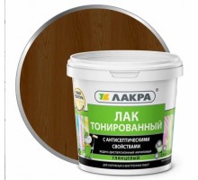 Лак в/д тонированный Орех 0,9 кг