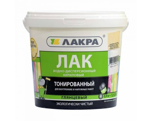 Лак в/д тонированный Дуб 0,9 кг