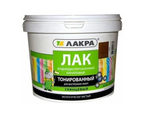 Лак в/д тонированный Дуб 2,5 кг
