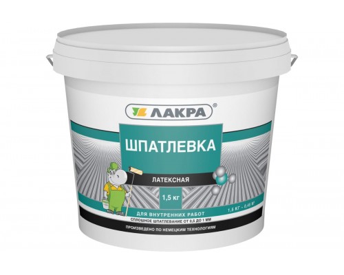 Шпатлевка латексная д/внутренних работ 1,5 кг 