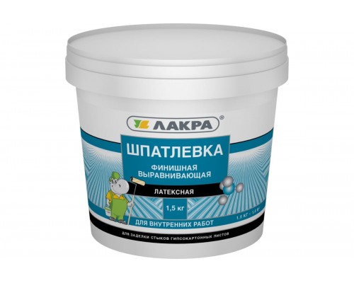 Шпатлевка латексная финишная выравн. д/ГКЛ 1,5кг