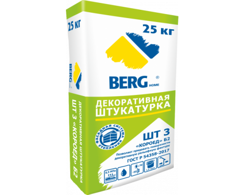 Штукатурка декор. ШТ3 "КОРОЕД" Б 2мм, 25 кг (48шт)