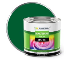 Краска МА-15 "Лакра" зеленый 1,9кг
