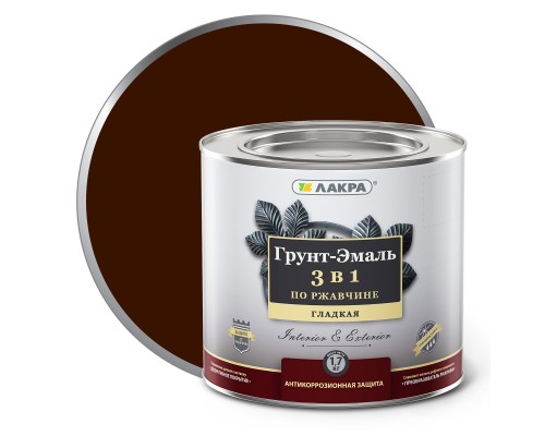 Грунт-эмаль 3в1 Шоколадно-корич. 1,7кг