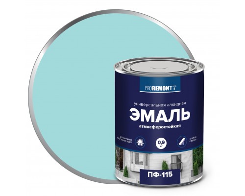 Эмаль ПФ-115 PROREMONTT  мятный  RAL6027 0,9кг