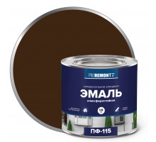 Эмаль ПФ-115 PROREMONTT  коричневый 1,9кг