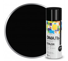Эмаль аэроз.Лакра Color универ. Черный матовый 4