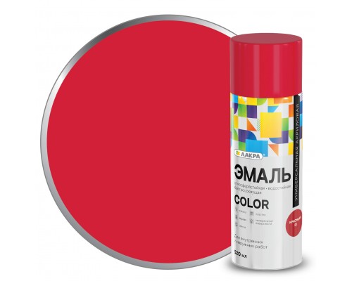 Эмаль аэроз.Лакра Color универ. Красный 23