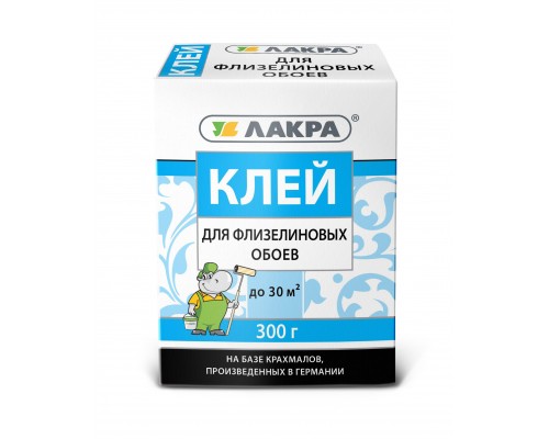 Клей "Лакра" для флизелиновых обоев 300г