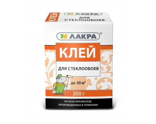 Клей "Лакра" для стеклообоев 300г