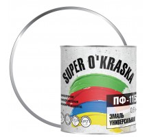 Эмаль ПФ-115 super okraska белый глянц 0,9кг