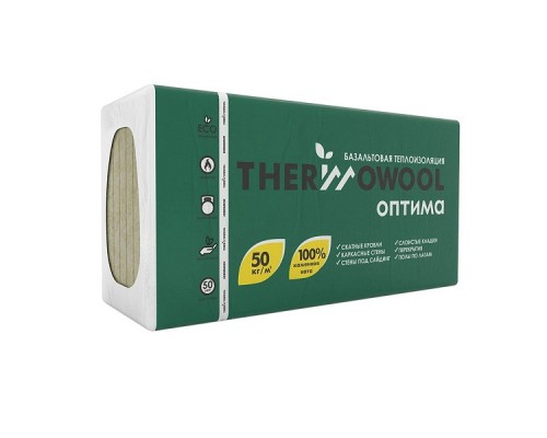 ИЗОМИН ThermoWool пл.50 (1200*600*100) 0,288м3/уп