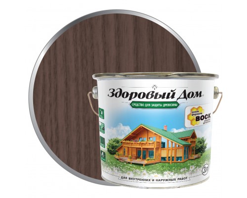 Здоровый Дом деревозащитное ср-во Палисандр 3л