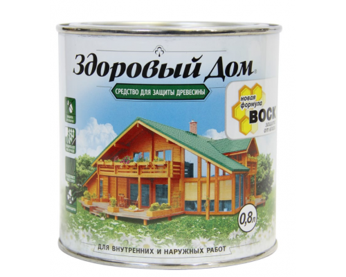 Здоровый Дом деревозащитное ср-во Орех 0,8л
